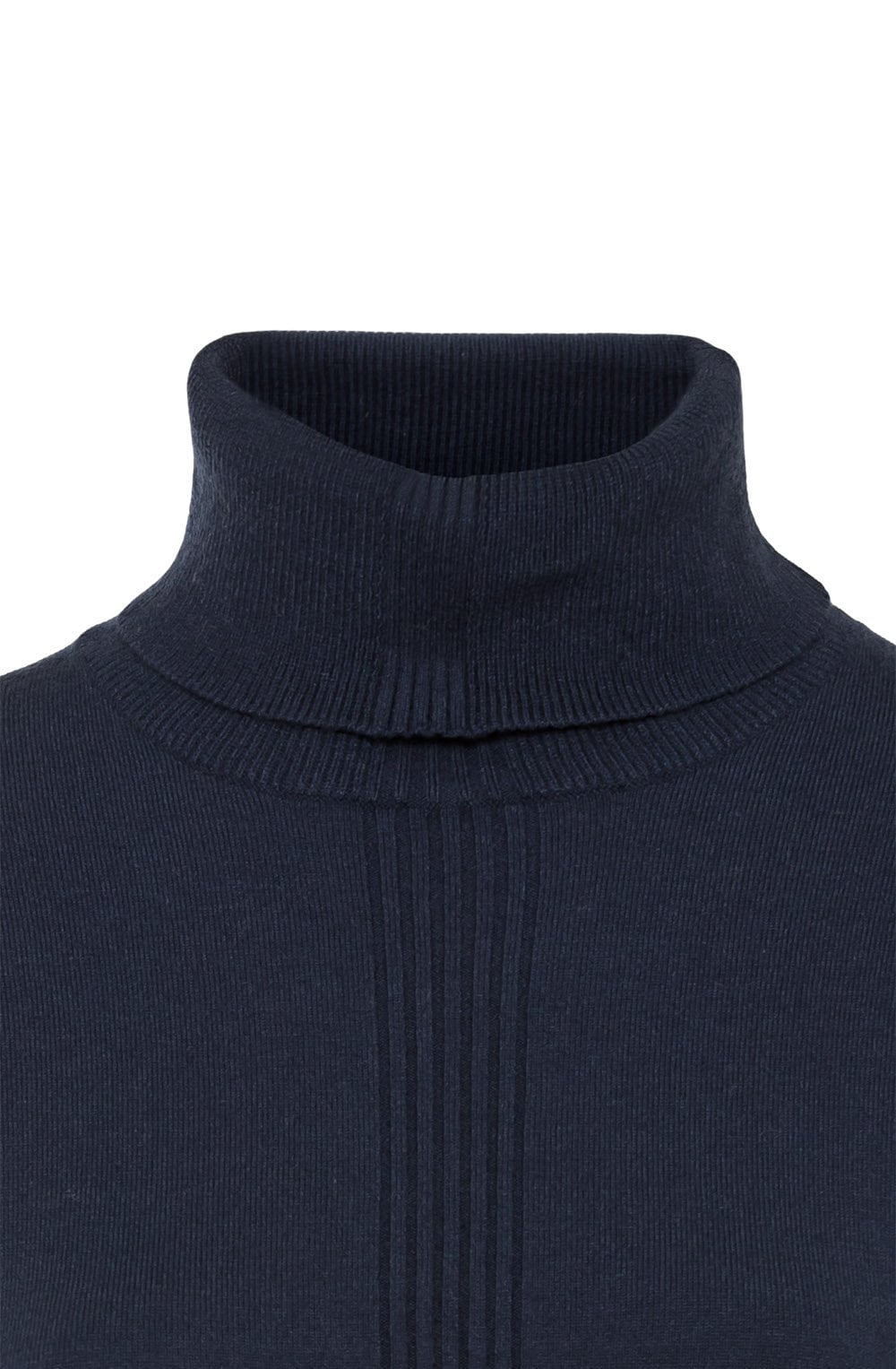 Navy Polo Neck Jumper