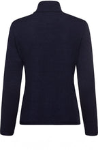 Navy Ribbed Front Cardigan