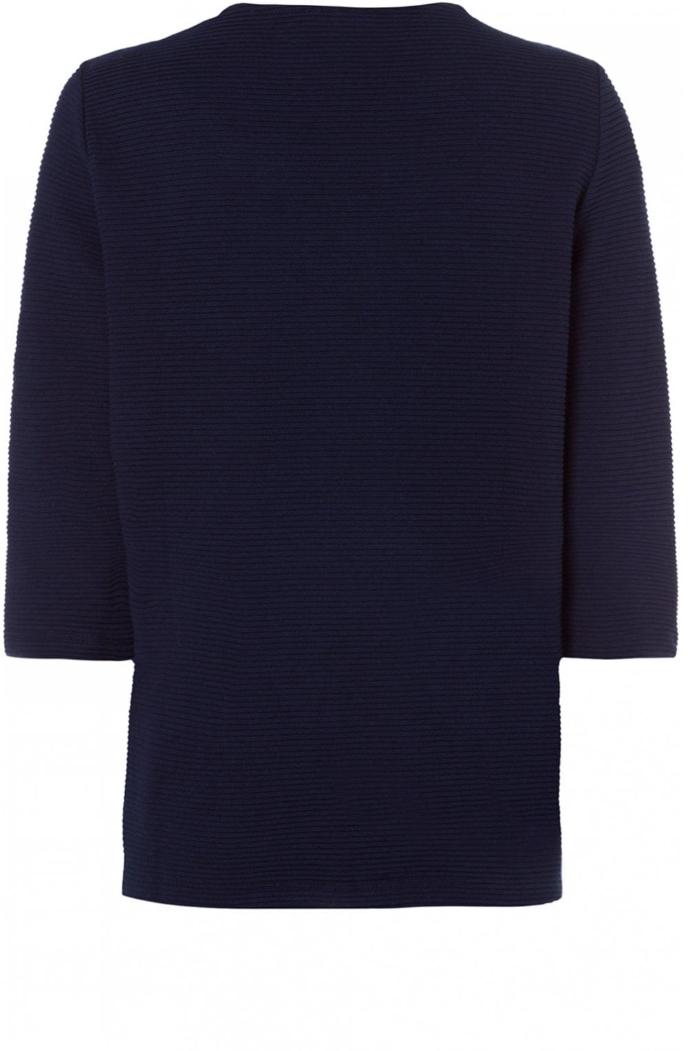 Navy Ribbed Knit Jumper