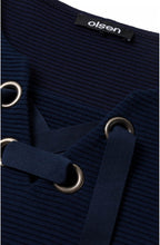 Navy Ribbed Knit Jumper