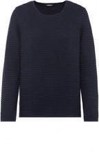 Navy Ribbed Knit Jumper