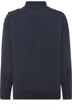 Navy Ribbed Panel Jumper