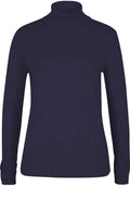 Navy Roll Neck Sweater