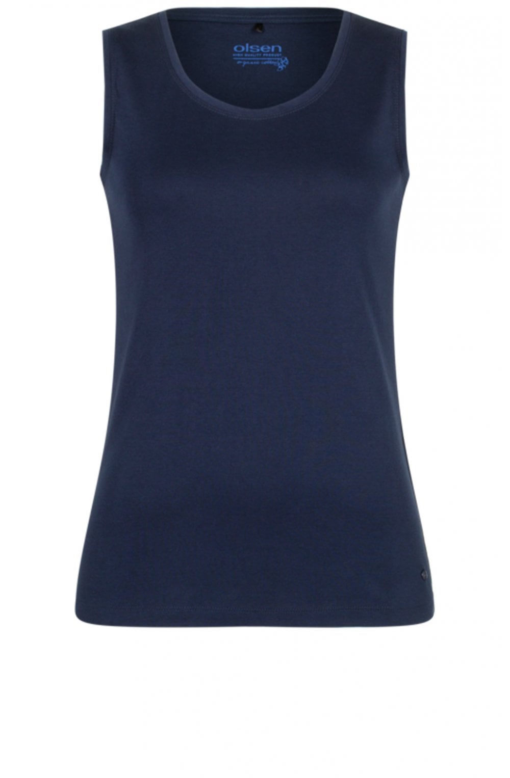 Navy sleeveless Jersey Top