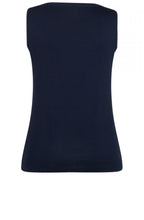 Navy sleeveless Jersey Top