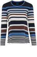 Navy Striped Top