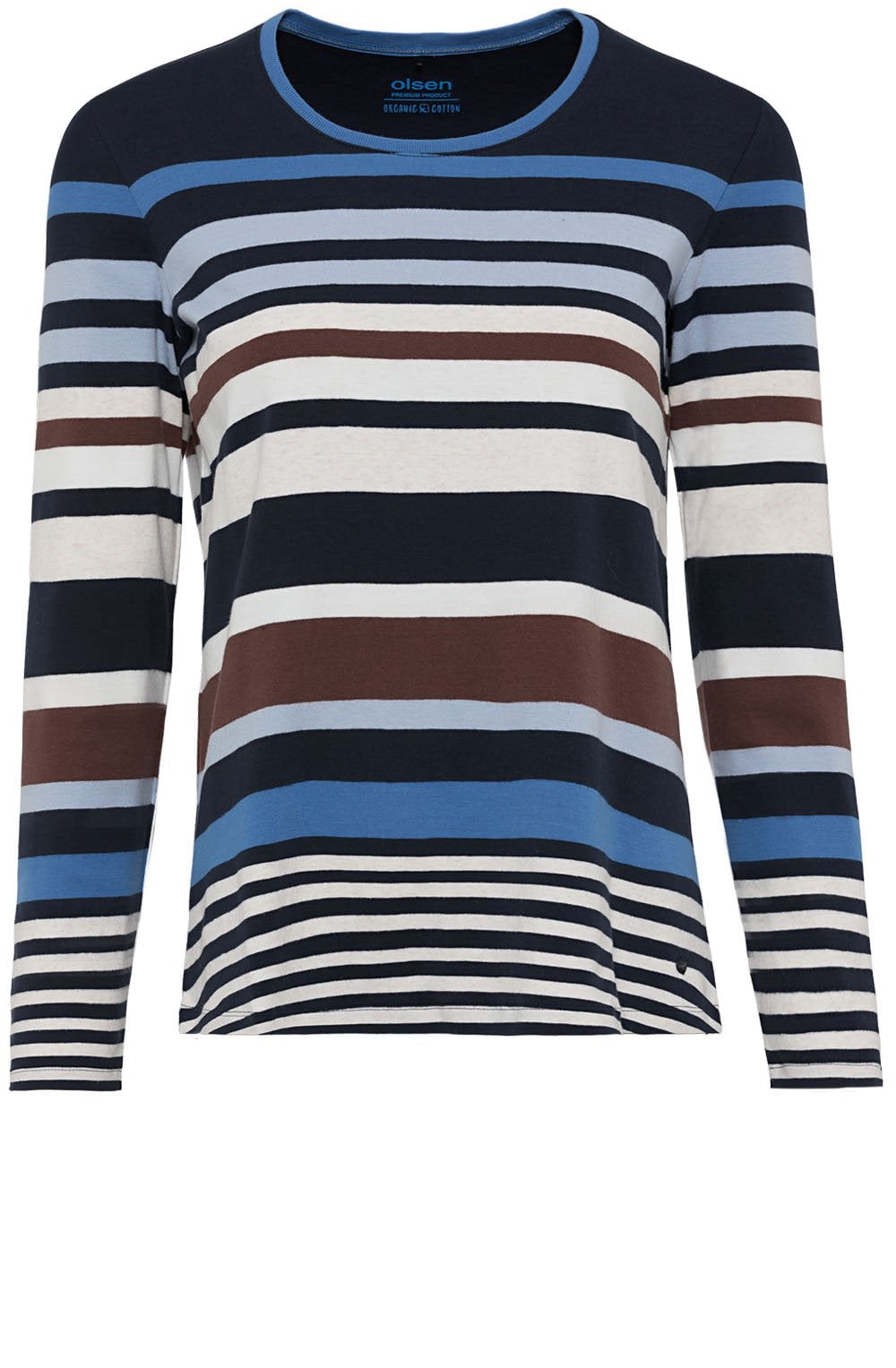 Navy Striped Top