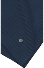 Navy Textured Ribbed Jumper