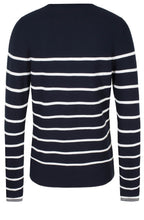 Navy & White Stripe Sweater