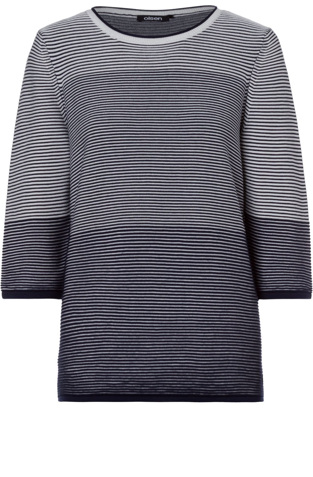 Navy & White Striped Jumper