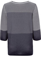 Navy & White Striped Jumper