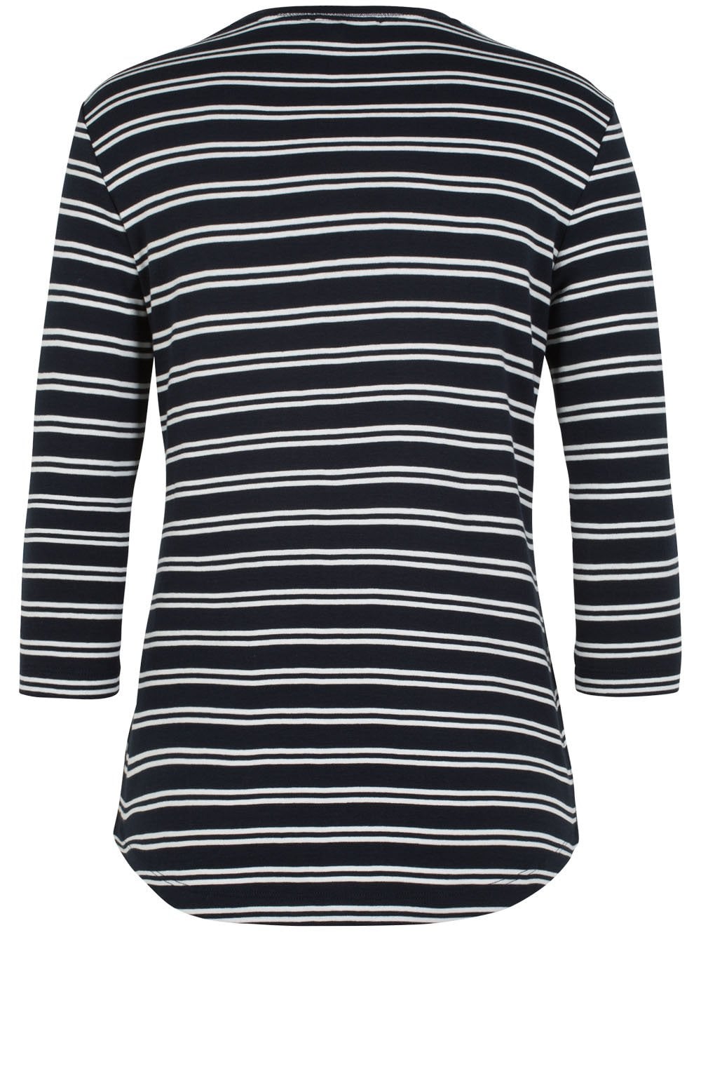 Navy & White Striped Top
