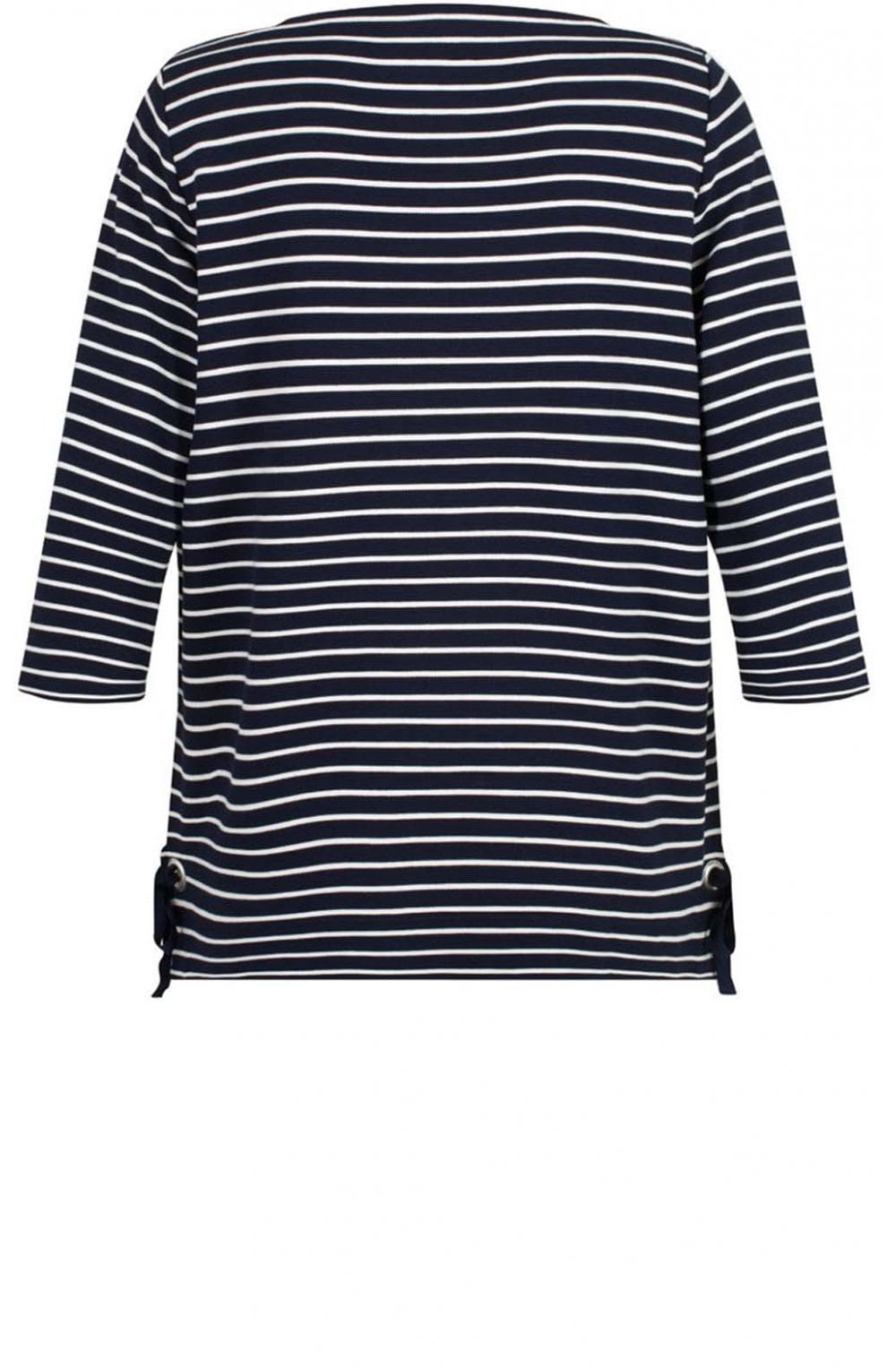 Navy & White Striped Top