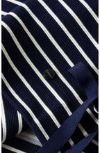 Navy & White Striped Top