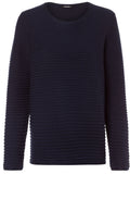 Navy Wide Rib Jumper