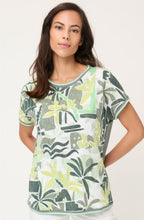 Neo Safari Khaki and Lime Cosima T-Shirt