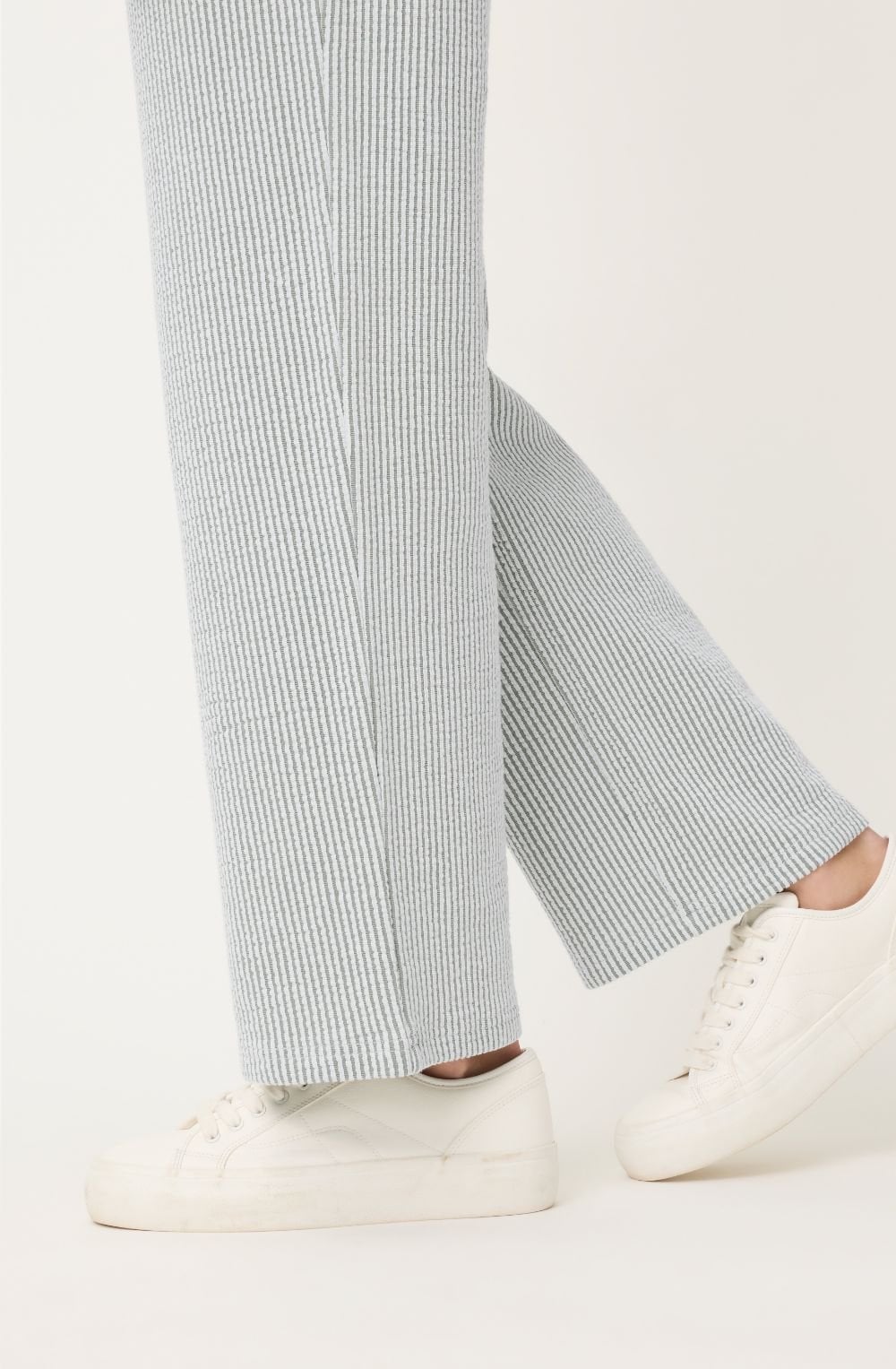 Neo Safari Khaki Pin Striped Anna Trousers