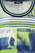 Night Blue and Green Tropical Hannah Top