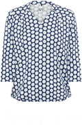 Night Blue Elasticated Hem Clara Top