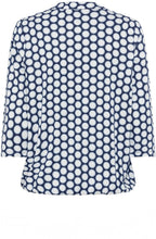 Night Blue Elasticated Hem Clara Top