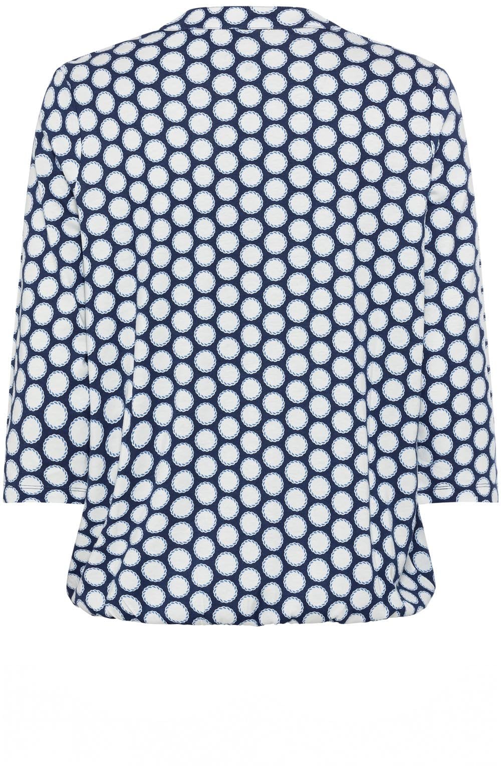 Night Blue Elasticated Hem Clara Top