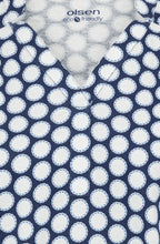 Night Blue Elasticated Hem Clara Top