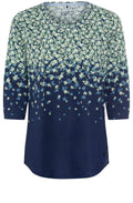 Night Blue Floral Amy Top