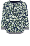 Night Blue Floral Clara Top