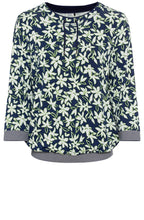 Night Blue Floral Clara Top