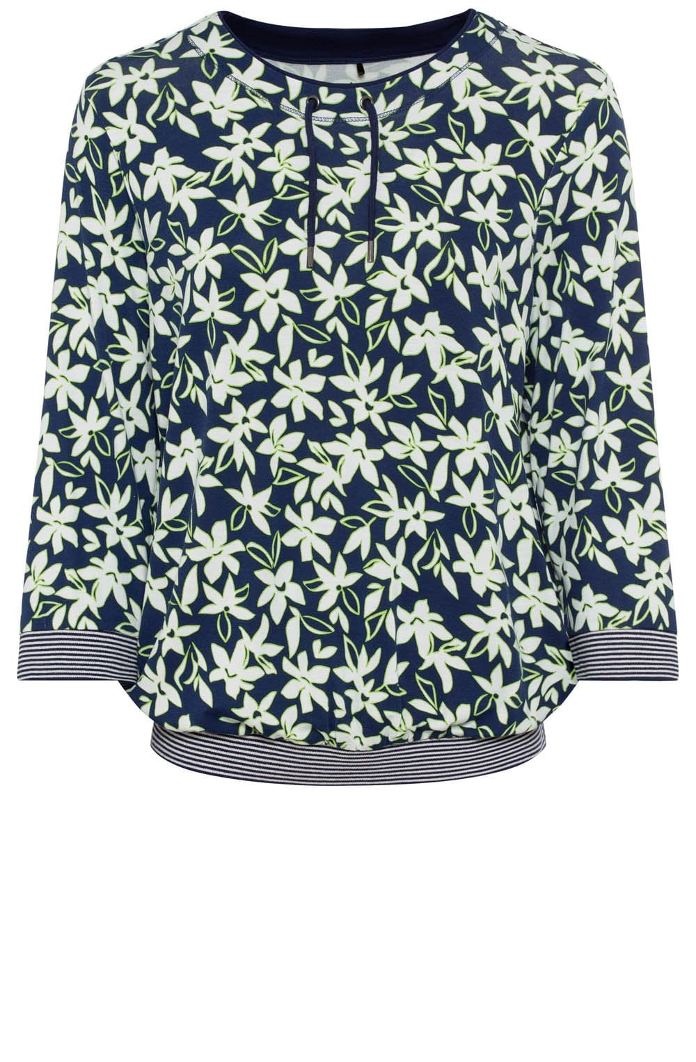 Night Blue Floral Clara Top