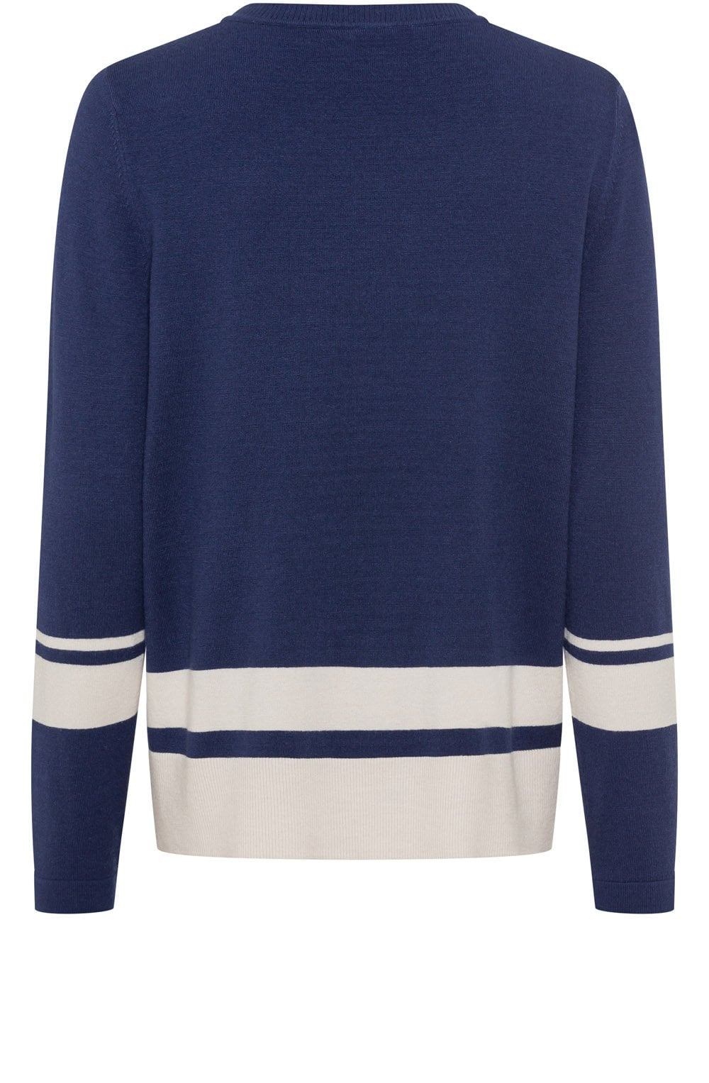 Night Blue Henny Jumper with Statement Stripe