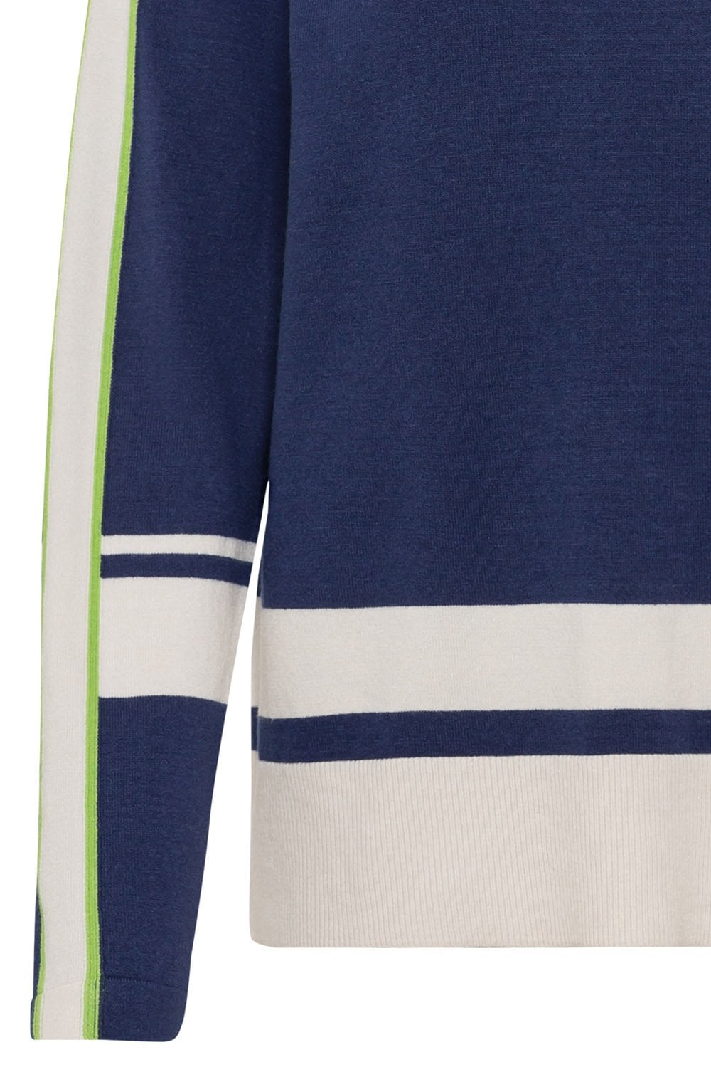Night Blue Henny Jumper with Statement Stripe