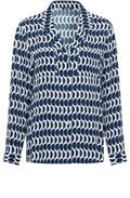 Night Blue Lapel Collared Lightweight Shirt