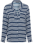 Night Blue Lapel Collared Lightweight Shirt
