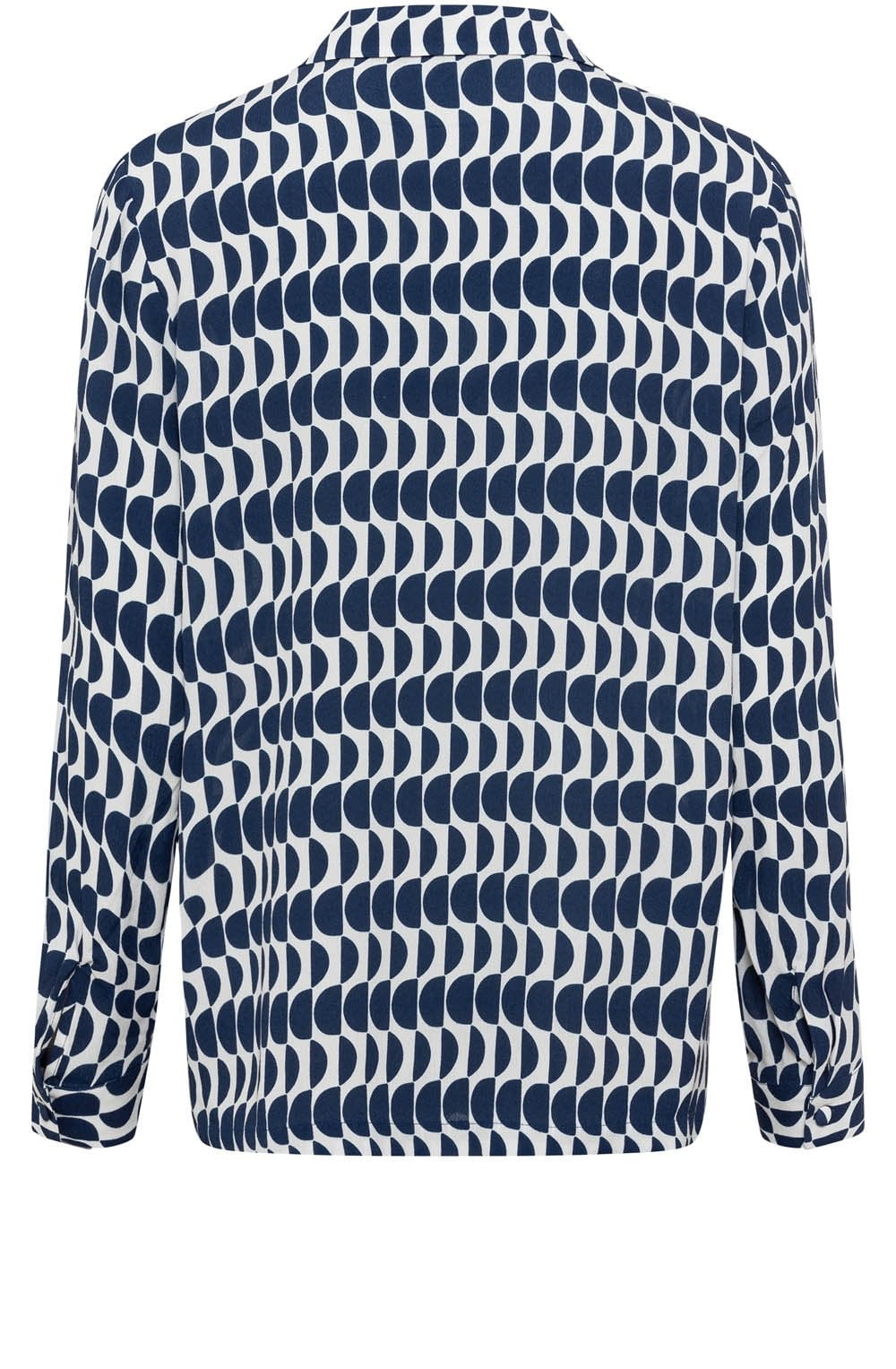 Night Blue Lapel Collared Lightweight Shirt