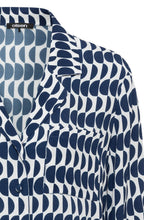 Night Blue Lapel Collared Lightweight Shirt