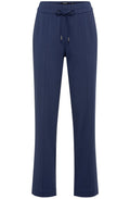 Night Blue Lisa Straight Fit Jersey Trousers