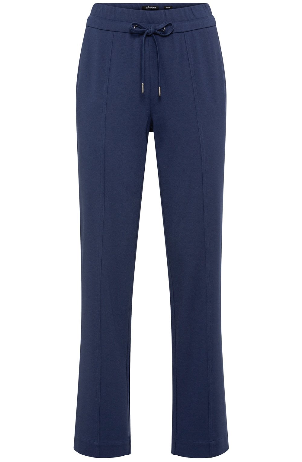 Night Blue Lisa Straight Fit Jersey Trousers