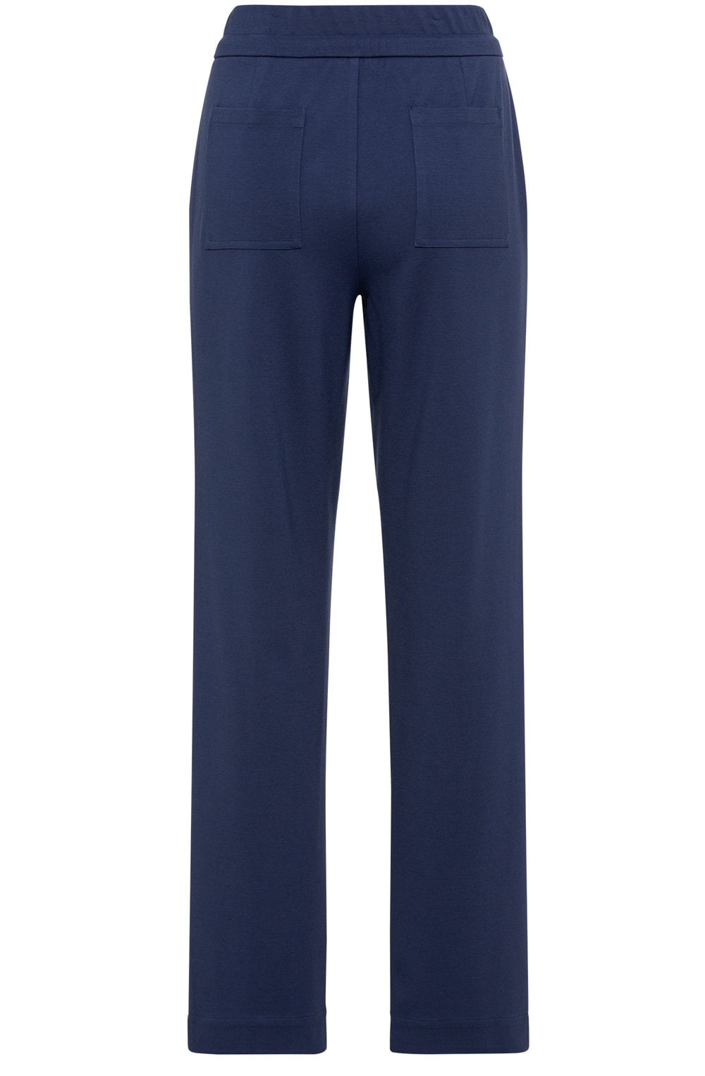 Night Blue Lisa Straight Fit Jersey Trousers