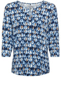 Night Blue Neck Detail Hannah Top