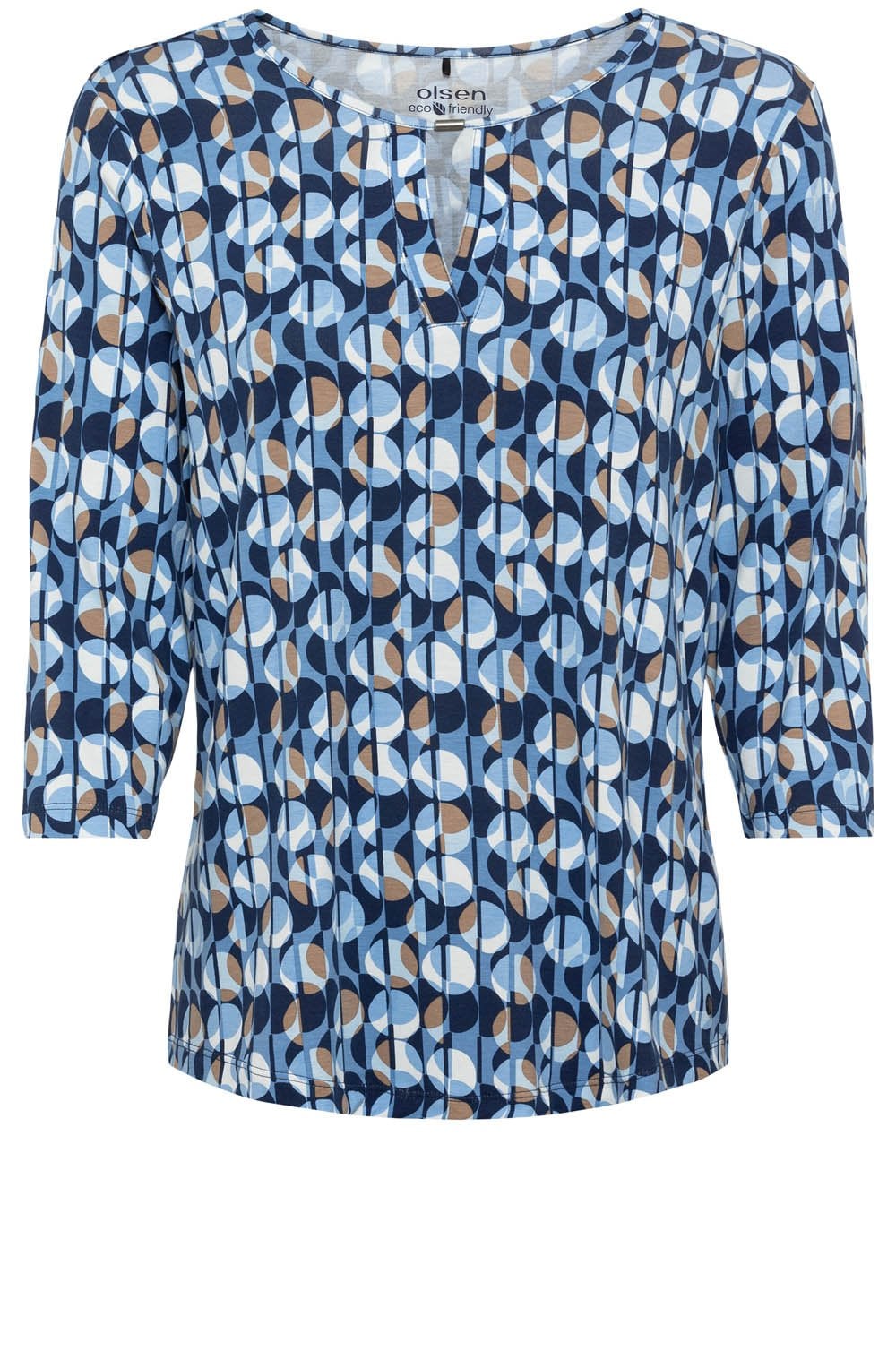 Night Blue Neck Detail Hannah Top