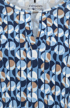 Night Blue Neck Detail Hannah Top