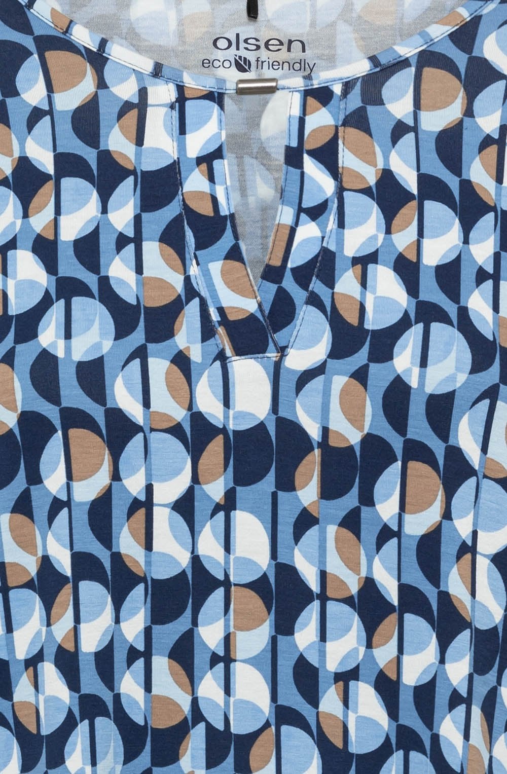 Night Blue Neck Detail Hannah Top