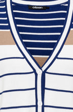 Night Blue Striped Henny Cardigan