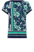 Ocean Blue Floral Top