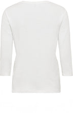Off White Abstract Floral Sleeve Top