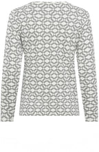 Off White and Grey Graphic Print Edda Top