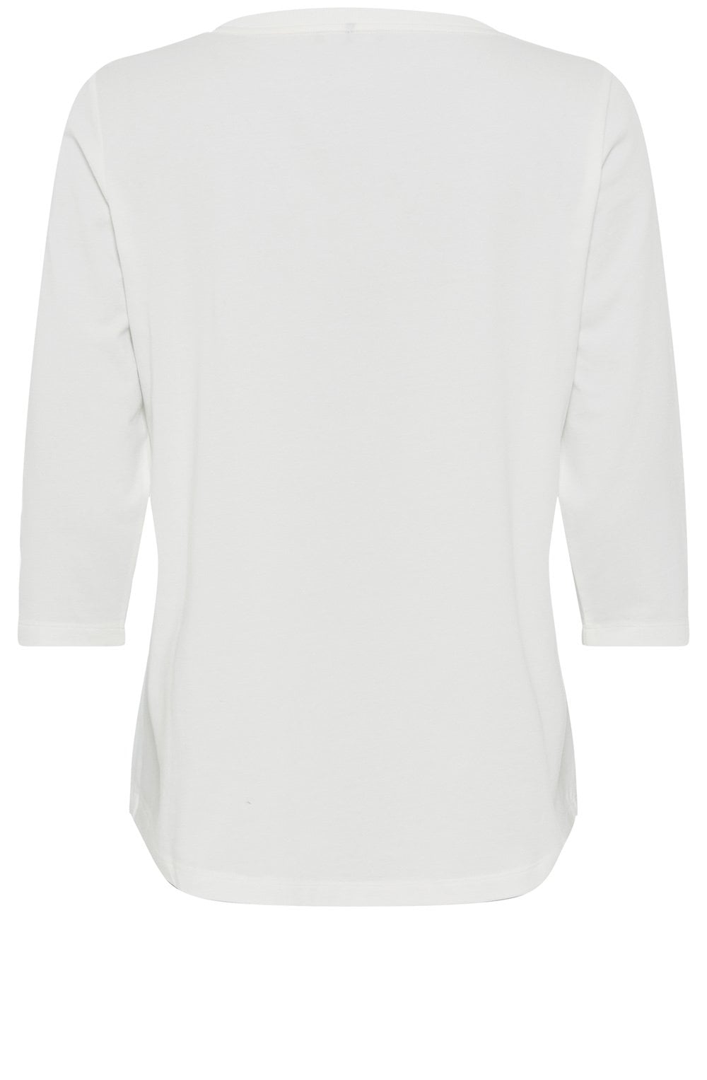 Off White and Light Teal Placement Print Hannah Top