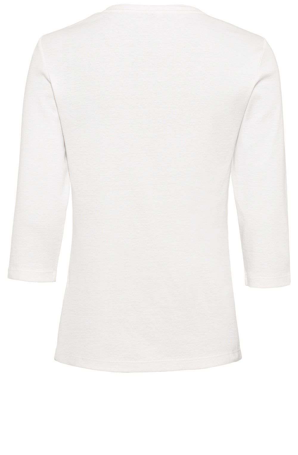 Off White Butterfly and Stripes Sleeve Top