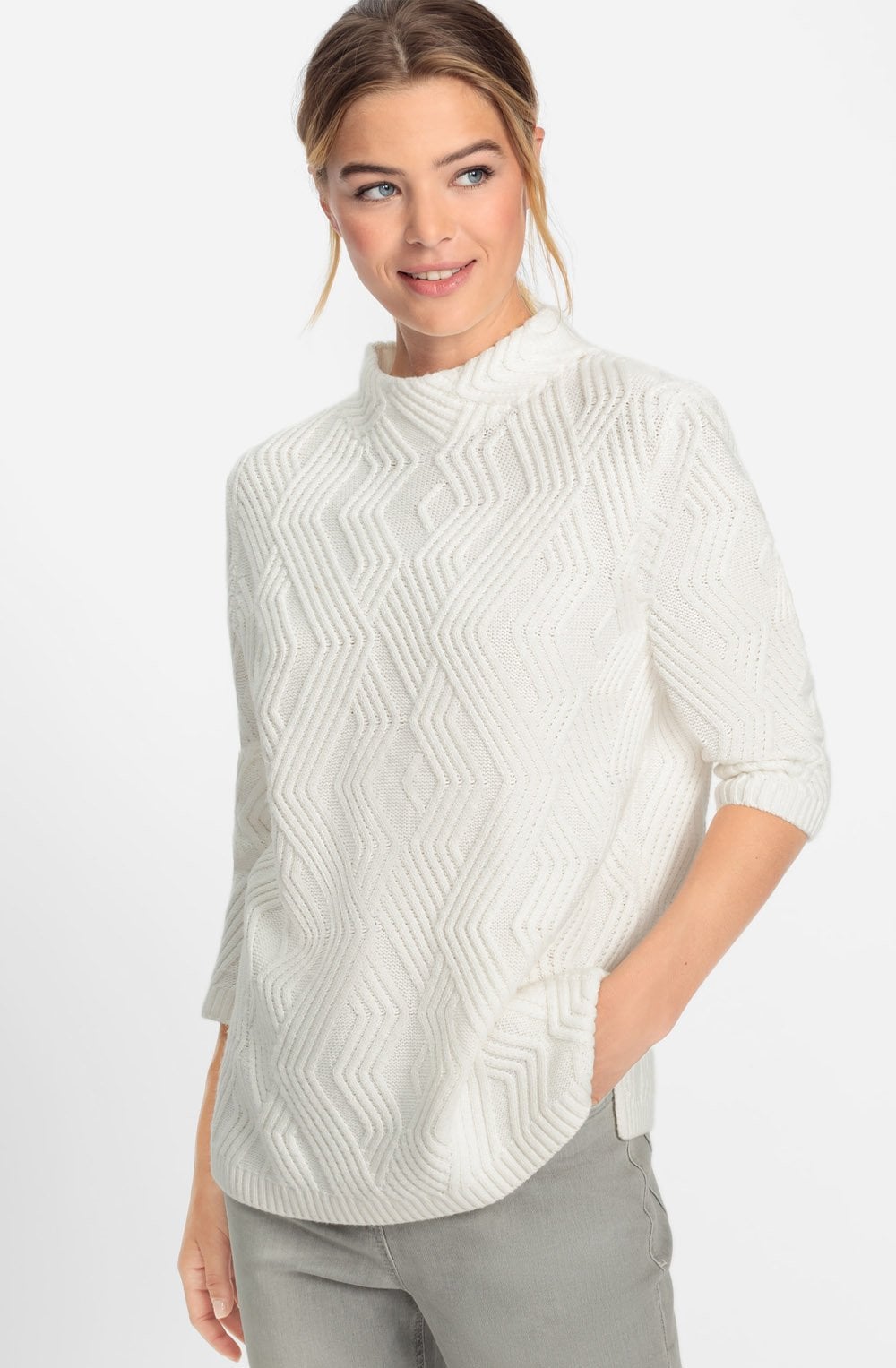Off White Cable Knit Henny Jumper